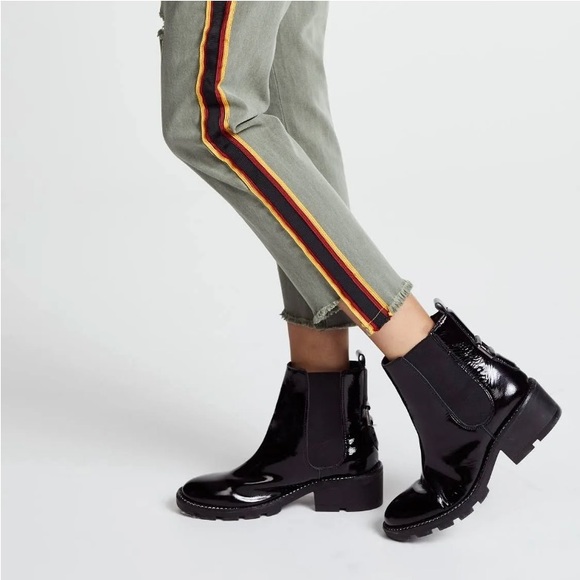 Pam & Gela Olive Green Utility Pants w/Multicolor Side Stripes, Lace-Up - Picture 2 of 11